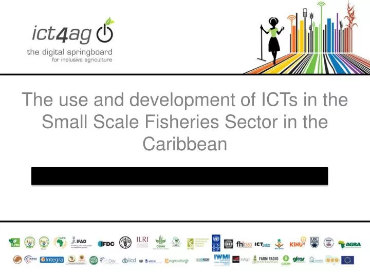 the use and development of icts in the small scale fisheries sector in the caribbean