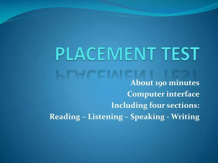 placement test