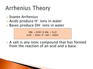 arrhenius theory