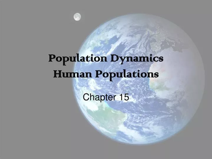 population dynamics human populations