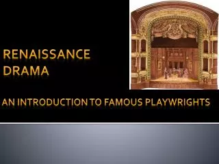 an introduction to Famous Playwrights
