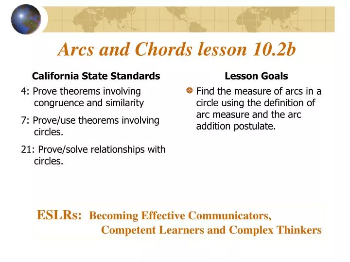 arcs and chords lesson 10 2b