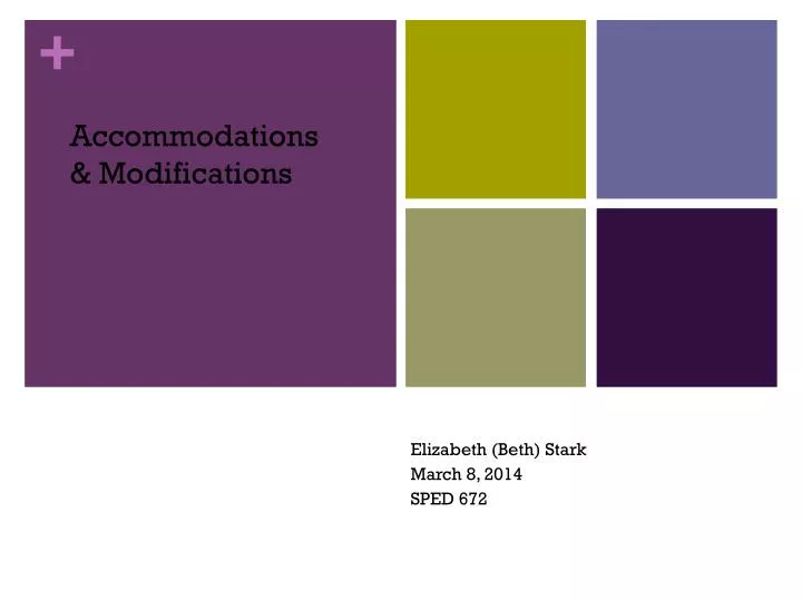 accommodations modifications