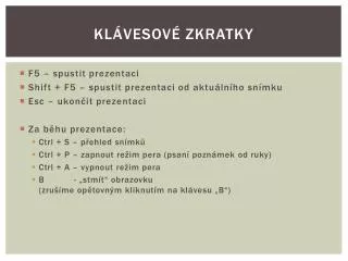 kl vesov zkratky