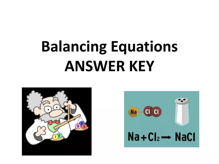 balancing equations answer key