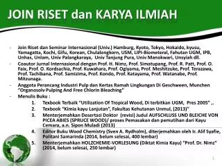 join riset dan karya ilmiah