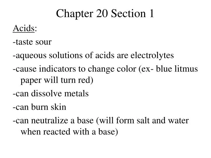 chapter 20 section 1