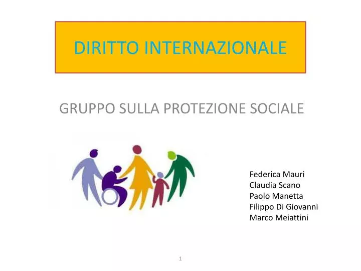gruppo sulla protezione sociale