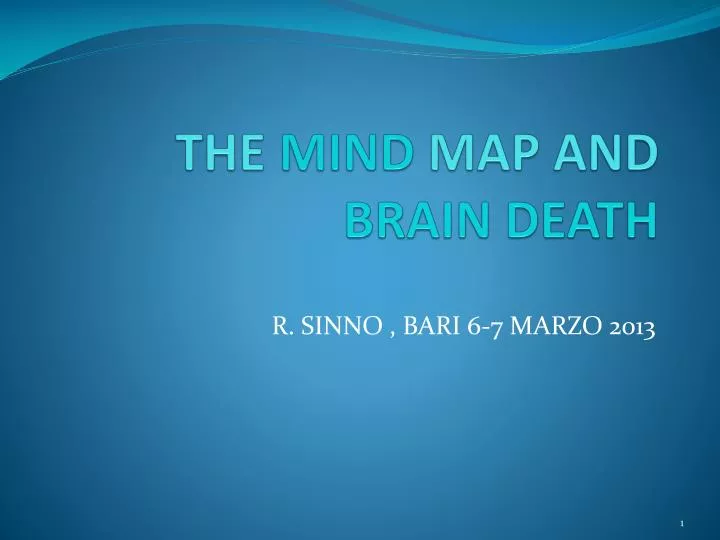 the mind map and brain death
