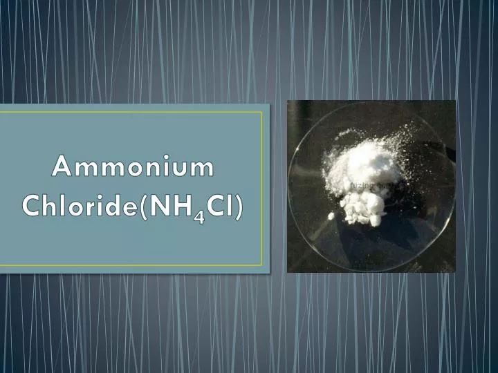 ammonium chloride nh 4 cl