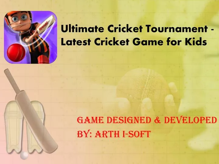 ultimate cricket tournament latest cricket game for kids