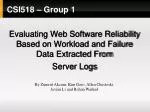CSI518 – Group 1 - slide 1