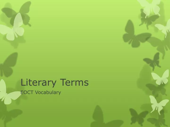 literary terms