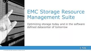 EMC Storage Resource Management Suite
