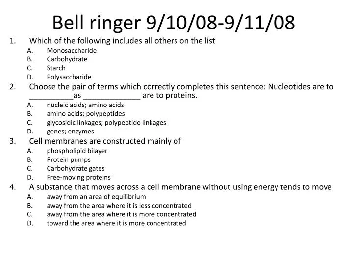 bell ringer 9 10 08 9 11 08