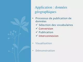 application donn es g ographiques