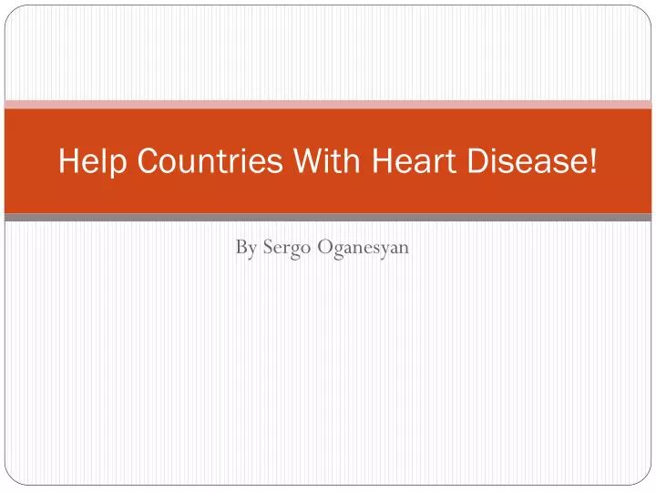 help countries with heart disease