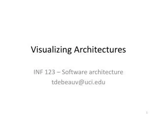 Visualizing Architectures