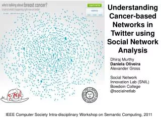 Understanding Cancer-based Networks in Twitter using Social Network Analysis
