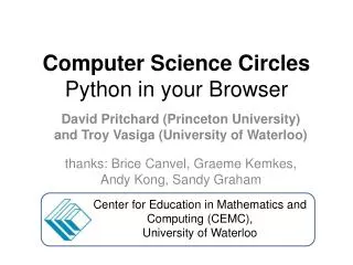 Computer Science Circles Python in your Browser