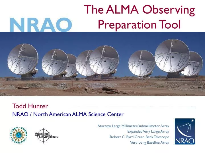 the alma observing preparation tool