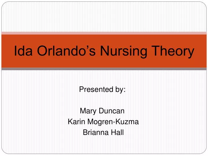 ida orlando s nursing theory