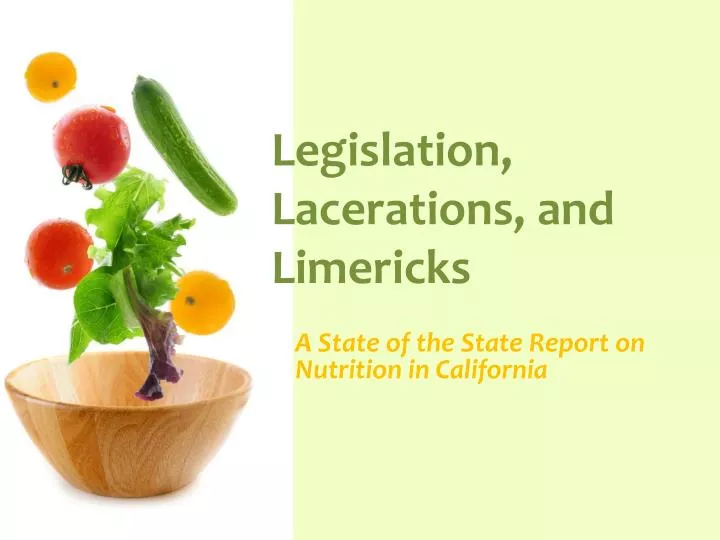 legislation lacerations and limericks