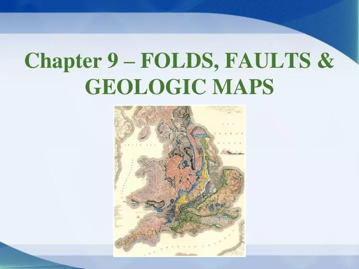 chapter 9 folds faults geologic maps