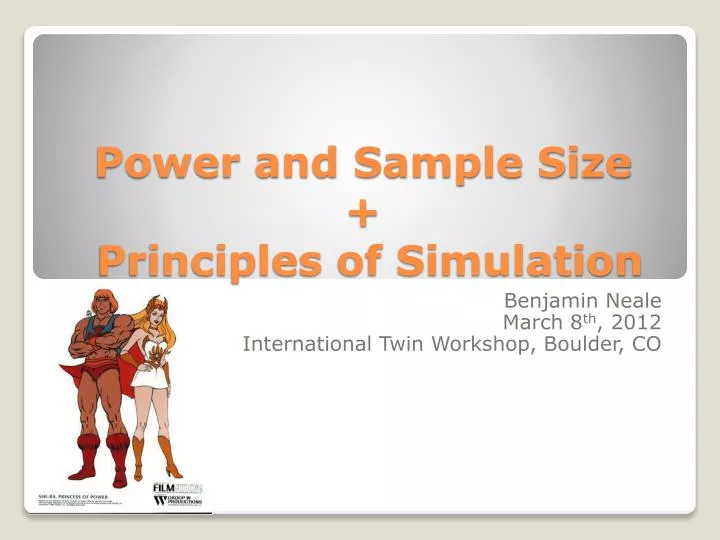 power and sample size principles of simulation