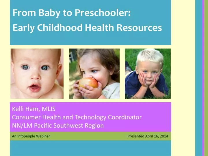 from baby to preschooler early childhood health resources