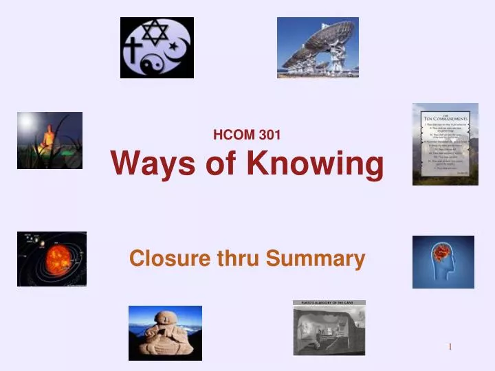 hcom 301 ways of knowing