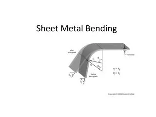 Sheet Metal Bending