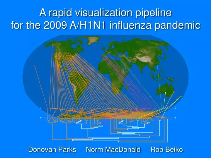 a rapid visualization pipeline for the 2009 a h1n1 influenza pandemic