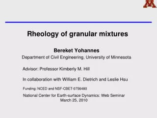 Rheology of granular mixtures