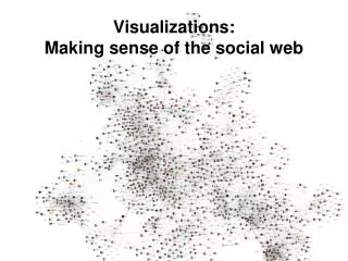 Visualizations: Making sense of the social web