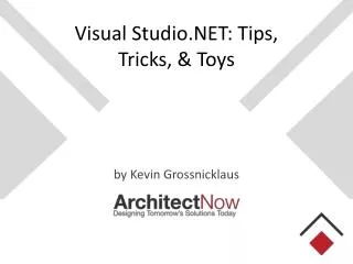 Visual Studio.NET: Tips, Tricks, &amp; Toys