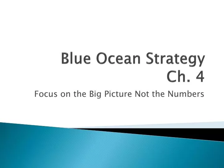 blue ocean strategy ch 4
