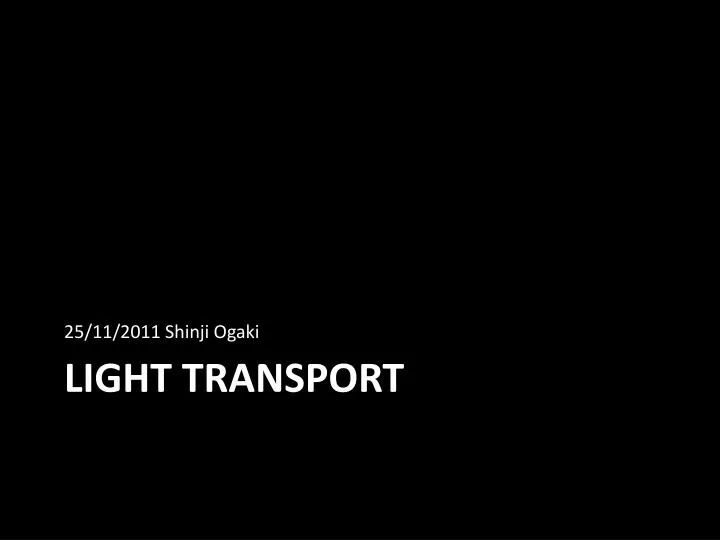light transport