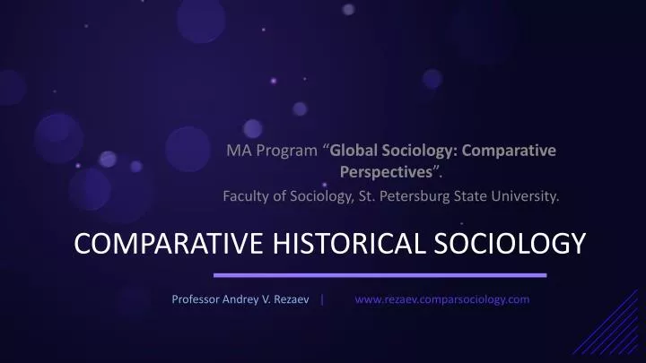 comparative historical sociology