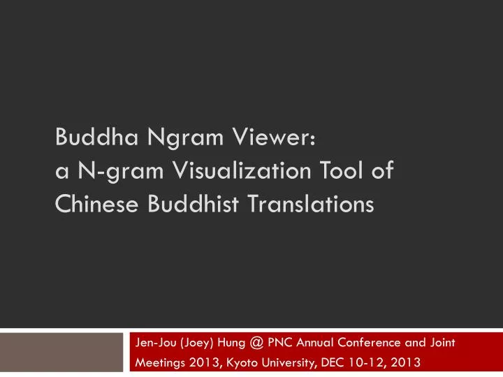 buddha ngram viewer a n gram visualization tool of chinese buddhist translations