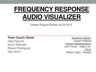Frequency Response Audio Visualizer