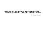 WINTER LIFE STYLE ACTION STEPS...