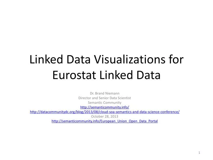 linked data visualizations for eurostat linked data