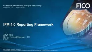 IFM 4.0 Reporting Framework