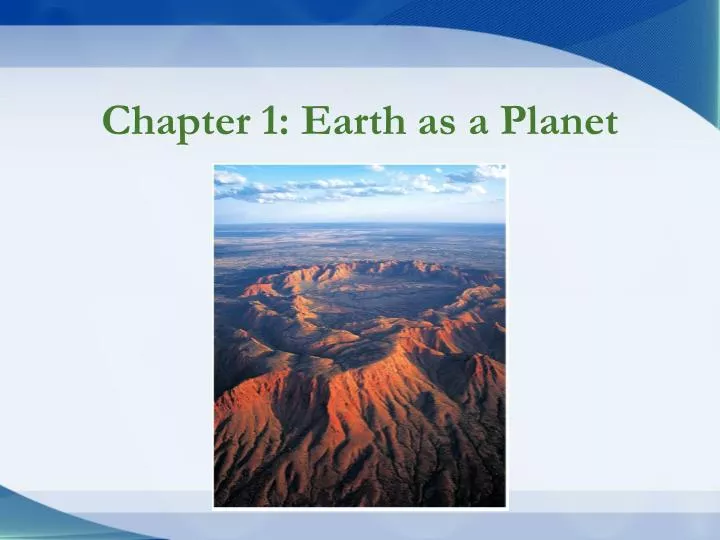 chapter 1 earth as a planet
