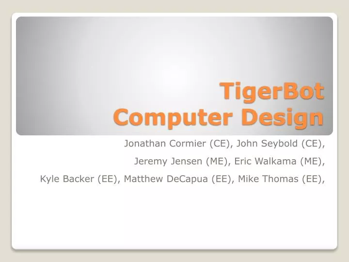 tigerbot computer design