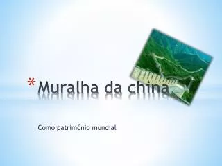 muralha da china