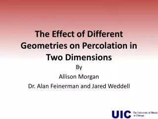 The Effect of Different Geometries on Percolation in Two Dimensions