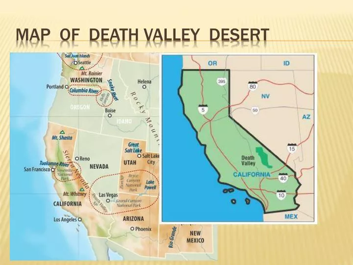 map of death valley desert