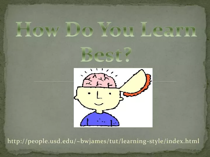 http people usd edu bwjames tut learning style index html